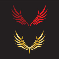 Stylish Wing Emblem for Branding