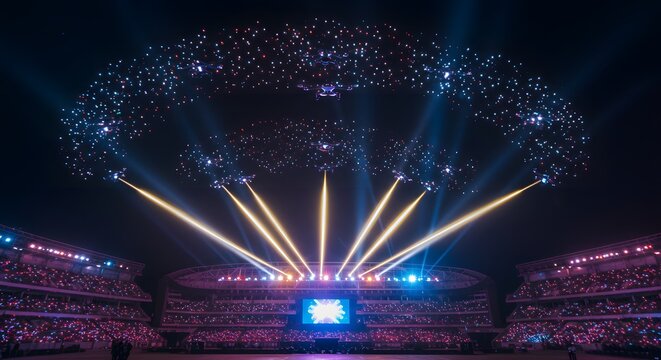 Drone Light Show at Concert