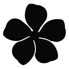 Naklejka premium Black and white illustration of gardenia , flower silhouette vector designs.