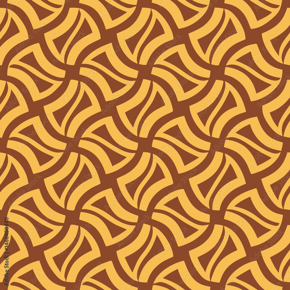 Poster contemporary seamless vector pattern with thin elliptical loops