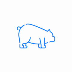 pig animal icon sign vector