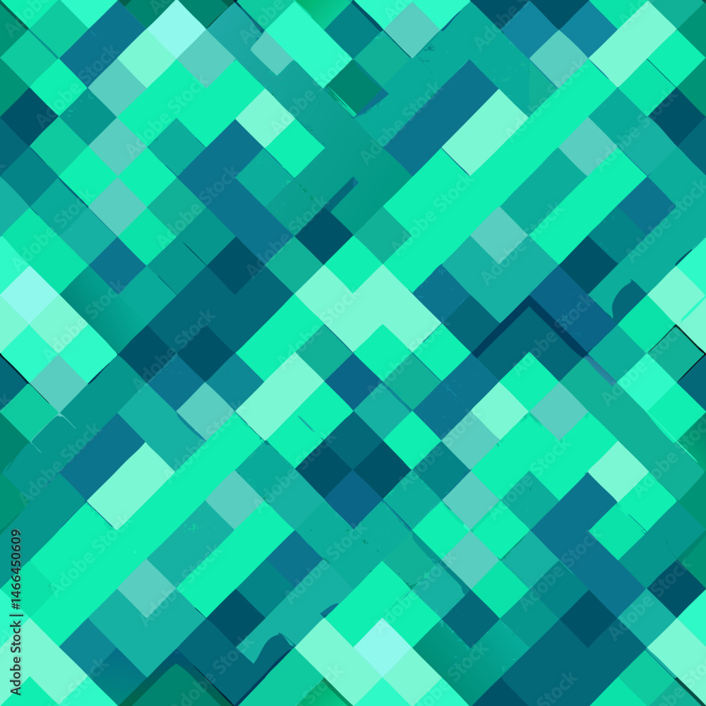 Poster seamless digital mesh vector pattern with distorted pixel grid