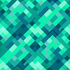 Fototapeta premium Seamless digital mesh vector pattern with distorted pixel grid 