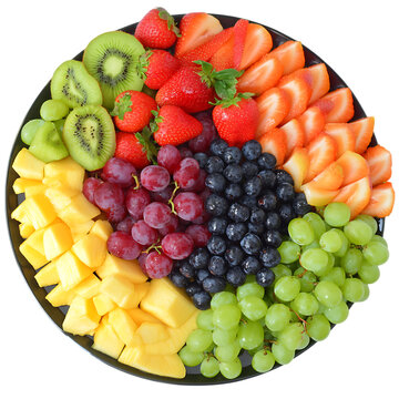 Assorted fresh fruit platter