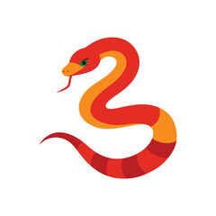 Fototapeta premium crotalus snake vector art illustration