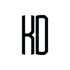 KD monogram logo design letter text name symbol monochrome logotype alphabet character simple logo