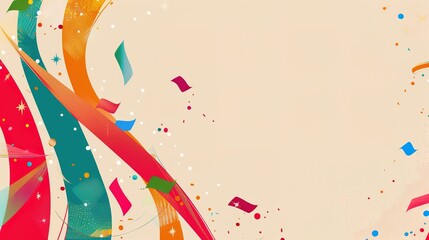 Cultural and Art Festival Ribbon Background: Colorful Silks Weave Elegance, Sketching a Gorgeous Scroll of the Interweaving of Flowing Lights and Artistic Grace