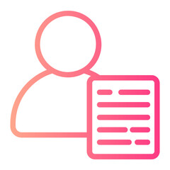 supervisor gradient icon