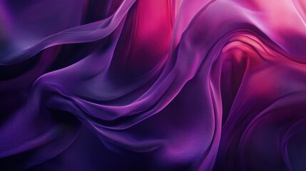 Obraz premium Elegant eggplant silk curtain