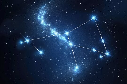 Celestial constellation in deep space