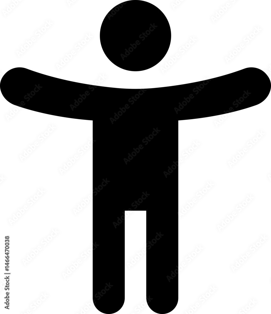 Poster accessibility icon flat style. simple accessibility vector illustration. universal access symbol iso