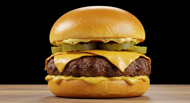 Macro beef slider with melted cheese and mustard