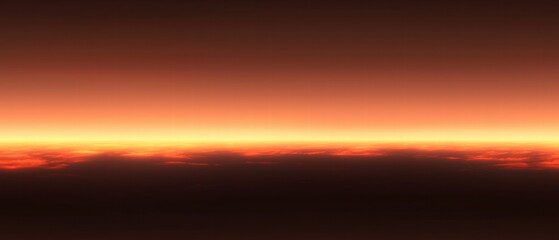Breathtaking sunset with vibrant colors filling the sky and signifying the end of the day