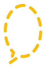 Round Text box with dashed line
