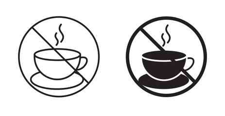 No coffee cup sign