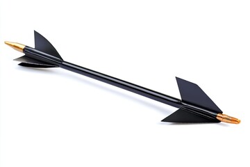 Black arrow-shaped object