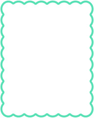 Wave Line Border Frame