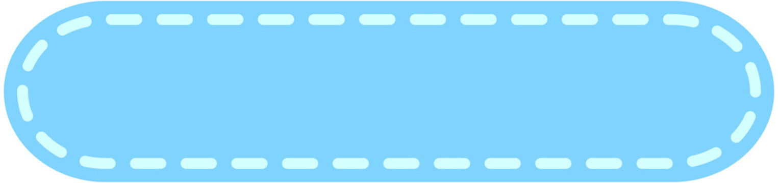 Dash Line Rounded Rectangle Shape
