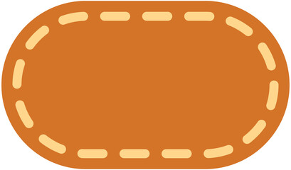 Dash Line Rounded Rectangle Shape
