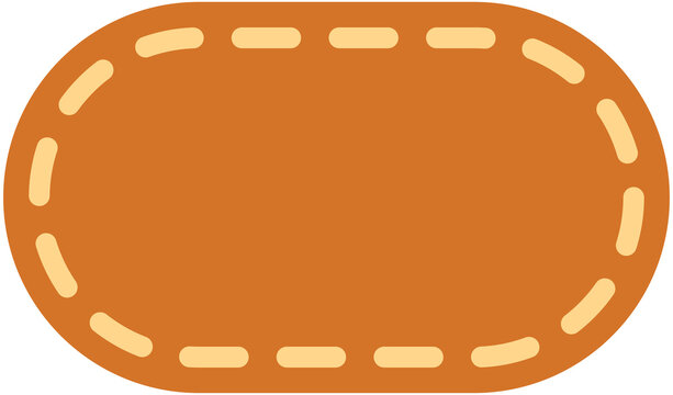 Dash Line Rounded Rectangle Shape
