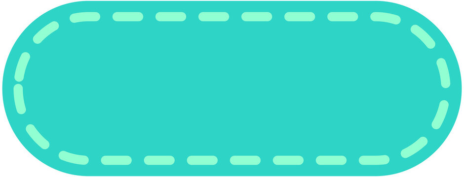 Dash Line Rounded Rectangle Shape
