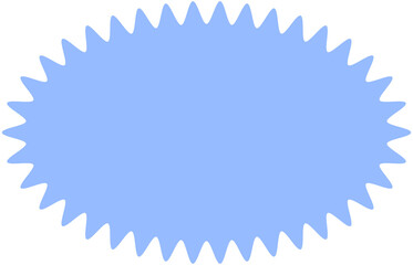 Blank Jagged Oval Frame