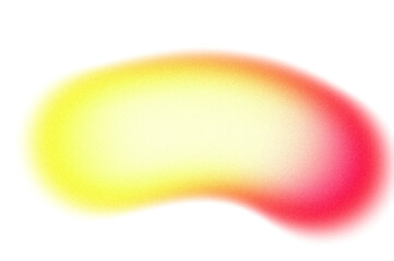 Magenta orange color glowing grainy gradient shape transparent background. Abstract color gradient cutout on transparent background. Vibrant grungy, noise texture effect, grungy effect cutout