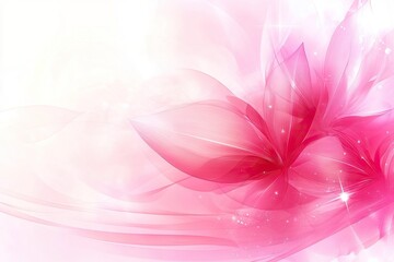 Obraz premium Delicate pink floral design with soft glow