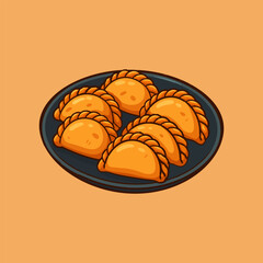 Empanada on plate