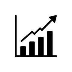 Bar Chart with Rising Trend - Financial Growth and Data Analysis