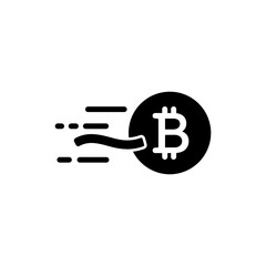 Obraz premium Bitcoin Crossing Finish Line Representing Success in Cryptocurrency Market