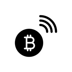 Bitcoin in Touchless Payment Wave Representing Digital Payment Innovation