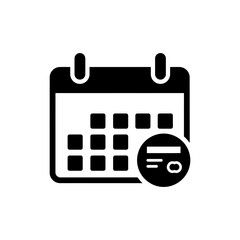 Calendar with Auto-Pay Icon Representing Automated Payment Scheduling