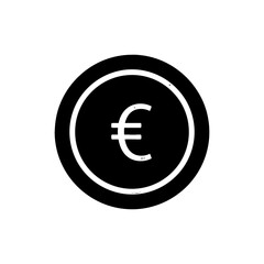 Coin with Currency Symbol in Center Icon for Global Finance