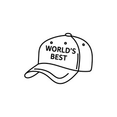 Hat Labeled 'World’s Best' - Fun and Proud Achievement Symbol