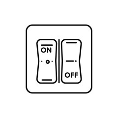 Light Switch with On and Off Indicators - Simple Control and Power Concept