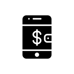 Mobile Wallet Showing Dollar Sign Icon for Digital Finance and Payments