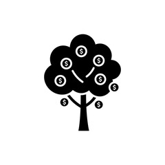 Money Tree with Coins as Leaves