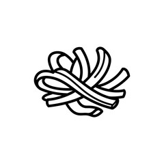 Pickled Ginger Strips Arranged in Small Flower Shape Representing Japanese Cuisine