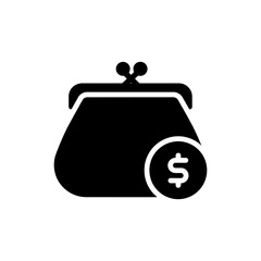 Purse with Coin Icon