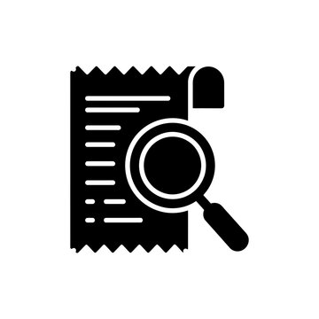 Receipt Under Magnifying Glass