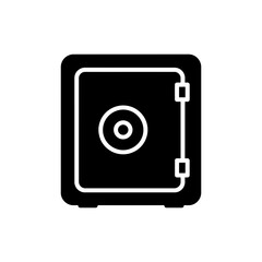 Secure Vault with Coin Badge Representing Safe Storage of Assets and Currency