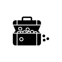 Suitcase with Coins Coming Out Representing Travel and Financial Prosperity