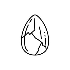 Sunflower Seed with Cracked Shell Representing Growth and Nature