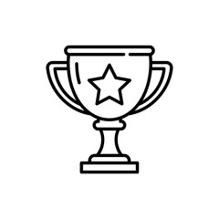 Trophy with Star in Center for Excellence and Achievement