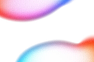 Purple pink blue red color glowing grainy gradient shape transparent background. Abstract color gradient cutout on transparent background. Vibrant grungy, noise texture effect, grungy effect cutout