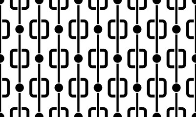 Seamless geometric chain pattern. Vector Illustration.