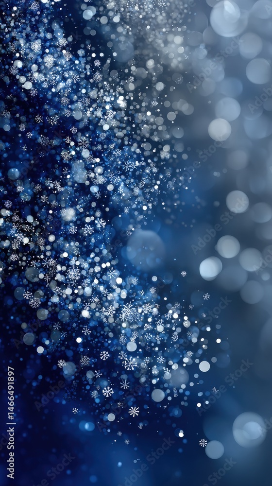 Poster cosmic dust: a mesmerizing abstract composition featuring radiant, glowing particles of cosmic dust,