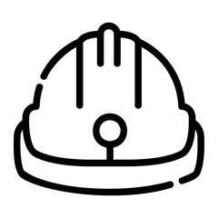 helmet Line Icon