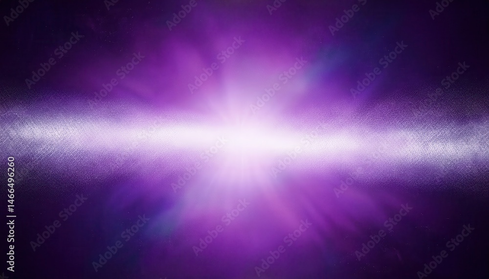 Poster radiant purple light burst with glowing center and textured halftone gradient for futuristic web des